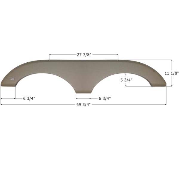 Keystone 5th Wheel Travel Trailer Fender Skirt, Icon FS710