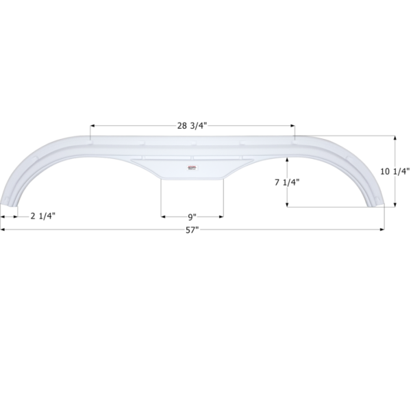 Fleetwood 5th Wheel Travel Trailer Fender Skirt, Icon FS725