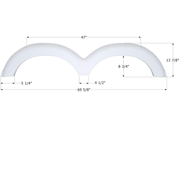 Heartland 5th Wheel Travel Trailer Fender Skirt, Icon FS761