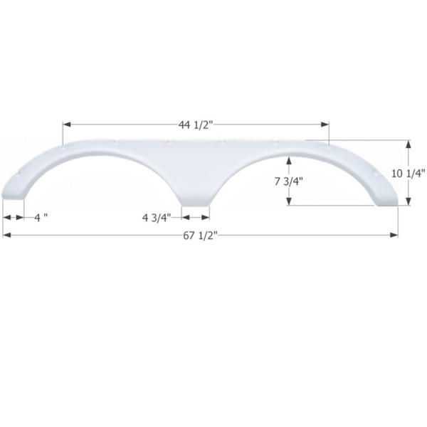 Heartland 5th Wheel Travel Trailer Fender Skirt, Icon FS762