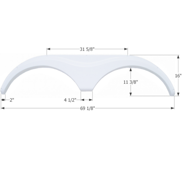 Heartland 5th Wheel Travel Trailer Fender Skirt, Icon FS763