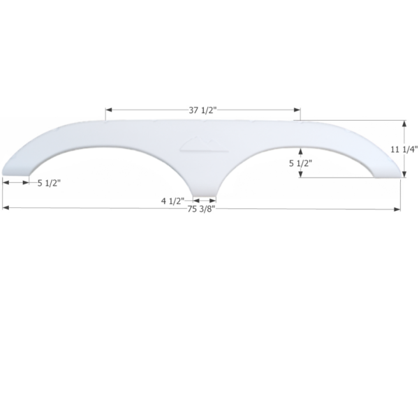 Keystone Tandem Fender Skirt, Icon FS772