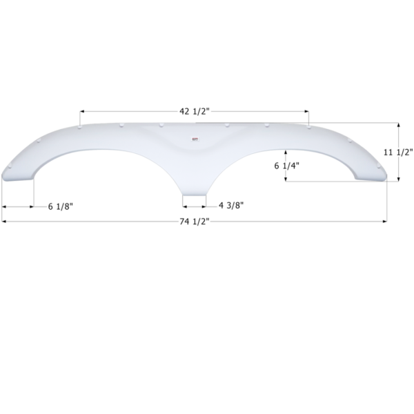 Keystone 5th Wheel Travel Trailer Fender Skirt, Icon FS778