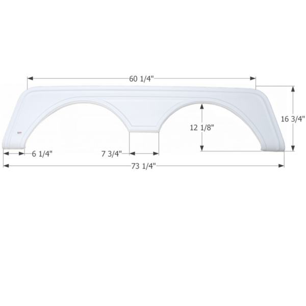 Newmar 5th Wheel Travel Trailer Fender Skirt, Icon FS784