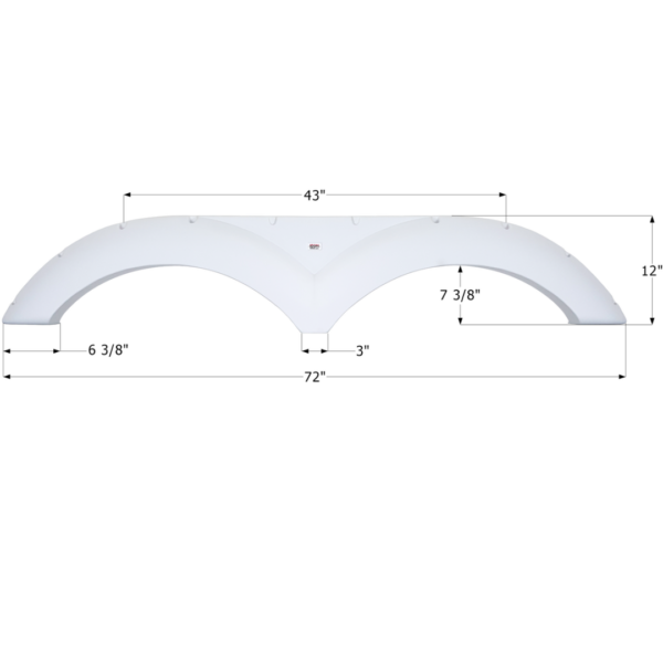 Dutchmen 5th Wheel Travel Trailer Fender Skirt, Icon FS790