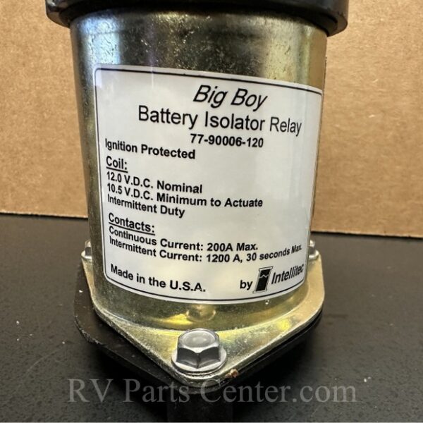 Big Boy Battery Disconnect Relay 200 Amp, Intellitec 77-90006-120