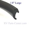 Hehr Large 1/8 Glass Glazing Bead, Black Exterior RV Window Seal H9-842-19