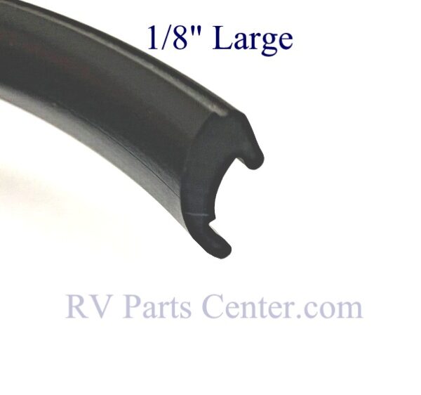 Hehr Large 1/8 Glass Glazing Bead, Black Exterior RV Window Seal H9-842-19