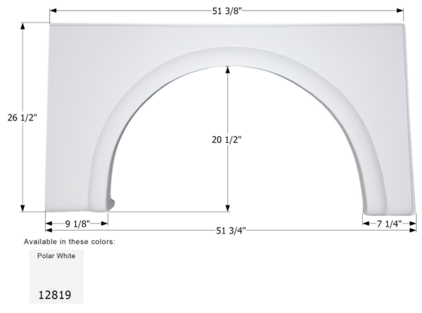 Damon Class A Single Skirt Left (Drivers Side), Icon FS2818