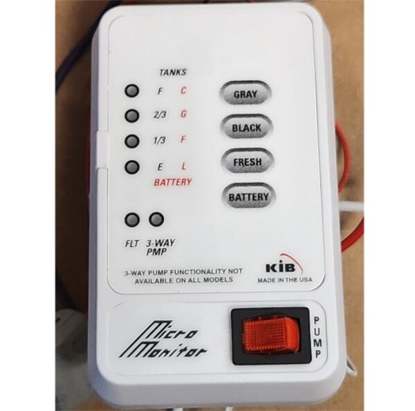 Micro RV Holding Tank Monitor System Panel by Kib, KIB Enterprises M21VW