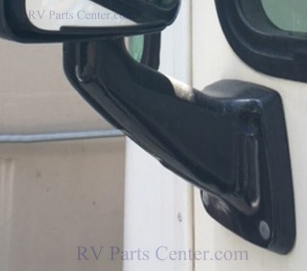 RV Mirror Arm Black 2025, No Turn Signal Opening, Velvac Q710558