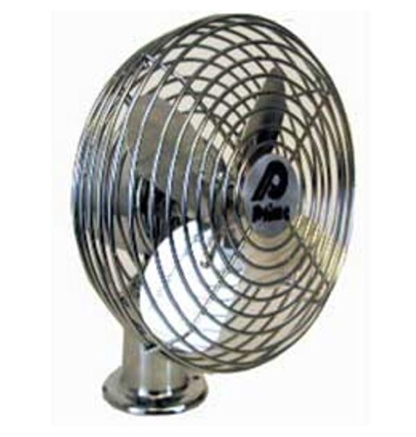 Heavy Duty Two Speed Chrome 12 volt RV Motorhome Fan, Prime Products 06-0850