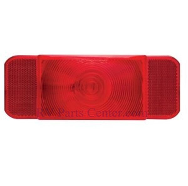 RV Tail Light with Red Lens, Black Base, Passenger Side, Optronics RVSTB60P