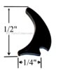 Hehr Glazing Bead, For 1/8 Glass, Black Exterior RV Window Seal - 1810BGB