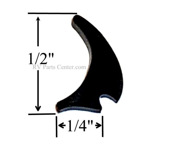 Hehr Glazing Bead, For 1/8 Glass, Black Exterior RV Window Seal - 1810BGB