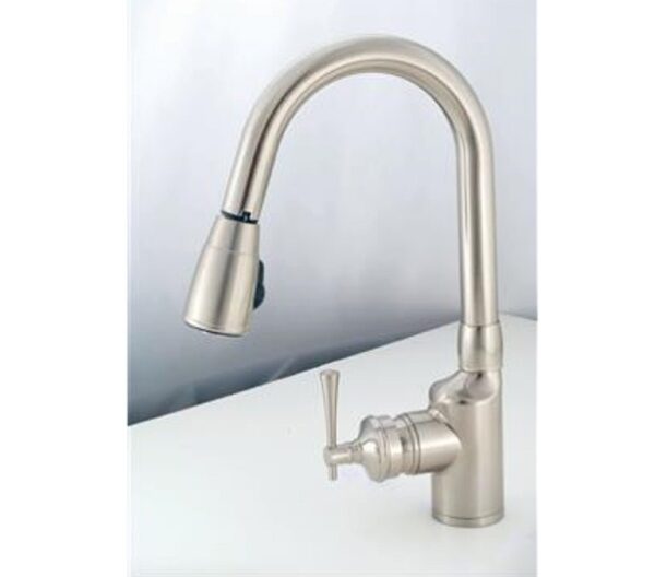 Pull-Down RV Kitchen Faucet, Brushed Nickel Finish, American Brass SL2000N