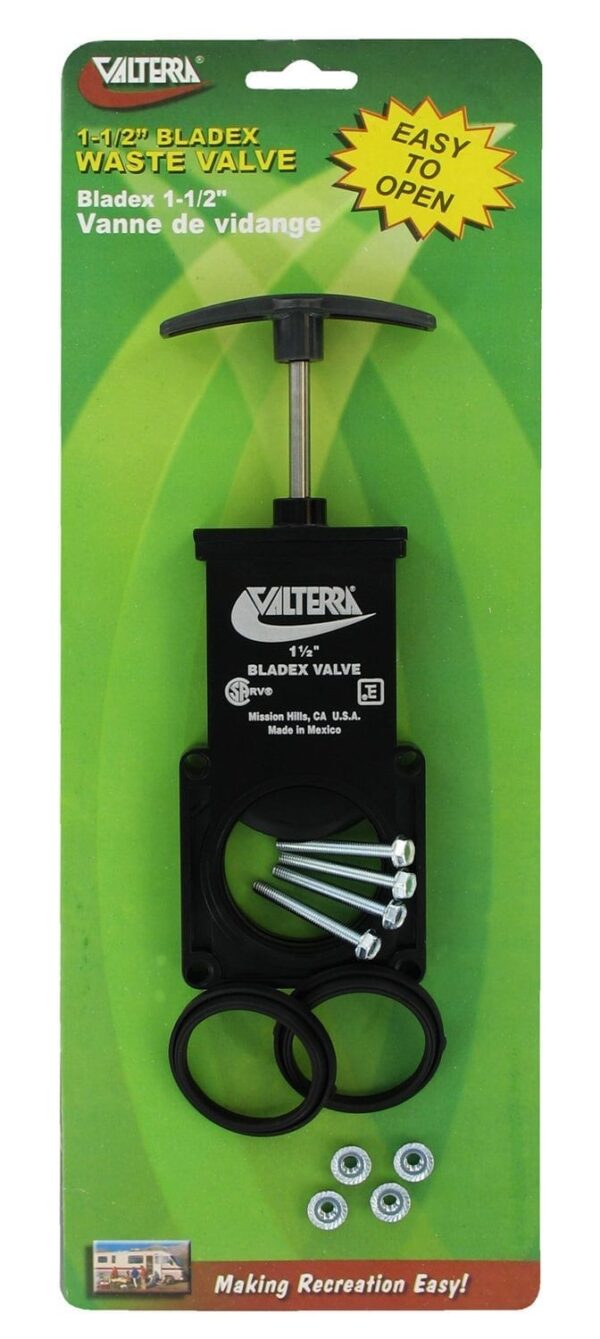 1-1/2 inch Holding Tank Dump Valve with Plastic Handle, Valterra T1001VP