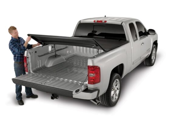 Tonneau Cover Black Vinyl With Aluminum Rails Non-Lockable, TrailFX, TFX1112