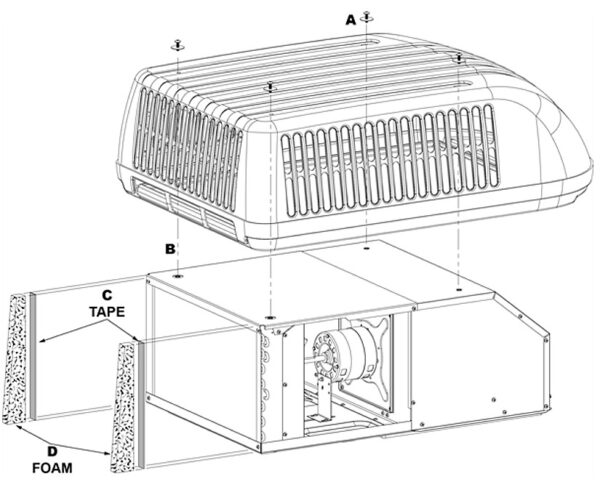 Tuff Maxx Coleman A/C Replacement Shroud, Maxx Air 00325001