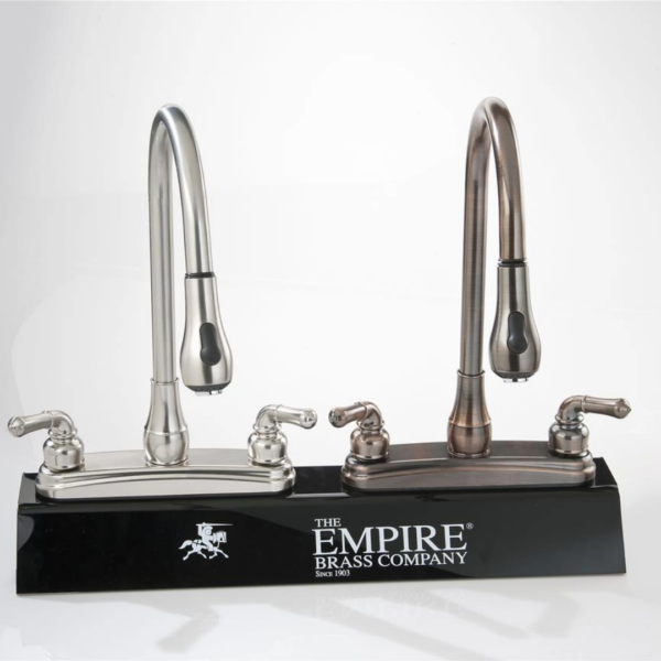 Empire Brass 8 Inch Nickel Kitchen Faucet U-YNN2000N, Empire Brass U-YNN2000N